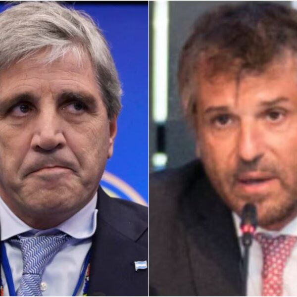 Luis Caputo y el nuevo director del INDEC